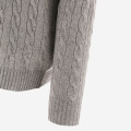 Polo Ralph Lauren embroidered cable-knit sweater