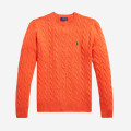 Polo Ralph Lauren embroidered cable-knit sweater