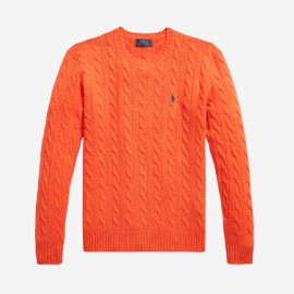 Polo Ralph Lauren embroidered cable-knit sweater