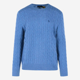 Polo Ralph Lauren embroidered cable-knit sweater