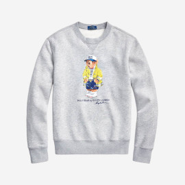 POLO RALPH LAUREN Denim Bear Fleece Sweatshirt