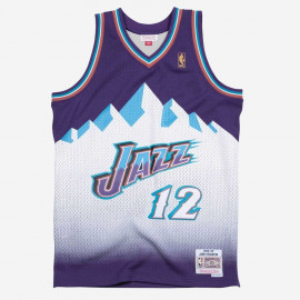 Mitchell & Ness John Stockton Utah Jazz Road 1996-97 Swingman Jersey