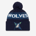 New Era NBA 2021 Draft Minnesota Timberwolves Pom Knit Beanie