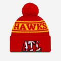 New Era NBA 2021 Draft Atlanta Hawks Pom Knit Beanie
