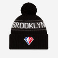 New Era NBA 2021 Draft Brooklyn Nets Pom Knit Beanie