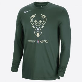Nike Dri-FIT NBA Milwaukee Bucks Long-Sleeve Top