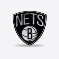 Brooklyn Nets Molded Chrome Car Emblem
