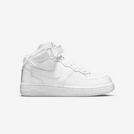 Nike Force 1 Mid LE Little Kids' Shoes "Triple White"