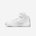 Nike Force 1 Mid LE Little Kids' Shoes "Triple White"