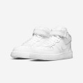 Nike Force 1 Mid LE Little Kids' Shoes "Triple White"