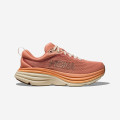 Hoka Bondi 8 Sandstone Cream Women Runner Road