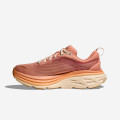 Hoka Bondi 8 Sandstone Cream Women Runner Road
