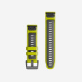 Bracelet Garmin QuickFit 22mm Silicone Jaune / Graphite