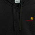 Carhartt WIP Hooded American Script Hoodie Black
