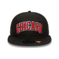 Chicago Bulls NBA Statement Black 9FIFTY Snapback Cap