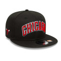 Chicago Bulls NBA Statement Black 9FIFTY Snapback Cap
